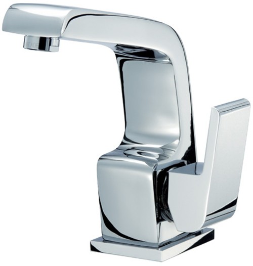 Mono Basin Mixer Tap With Click-Clack Waste (Chrome). additional image