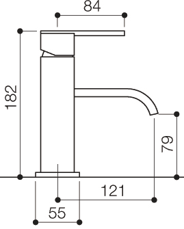 Mono Basin Mixer Tap (Chrome). additional image