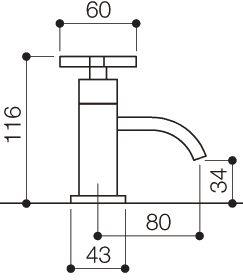 Basin Taps (Pair, Chrome). additional image