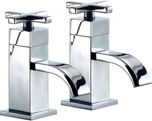 Bath Taps (Pair, Chrome). additional image