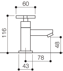 Basin Taps (Pair, Chrome). additional image