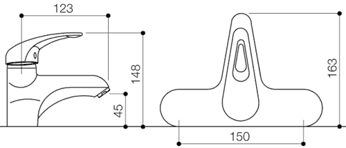 Bath Filler Tap (Chrome). additional image