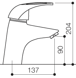 1 Hole Bath Filler Tap (Chrome). additional image