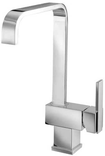 Flow Monoblock Kitchen Tap With Swivel Spout (Chrome). additional image