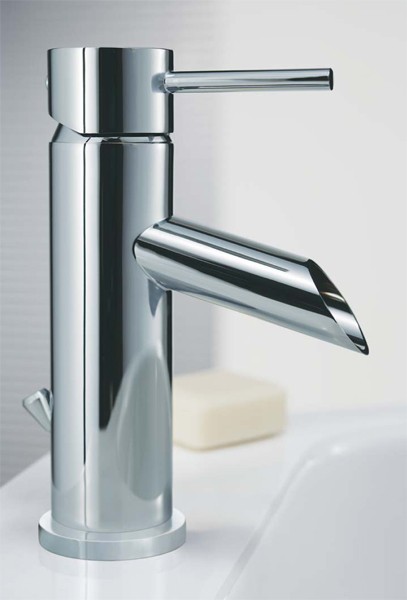 Mono Basin Mixer Tap With Pop-Up Waste (Chrome). additional image