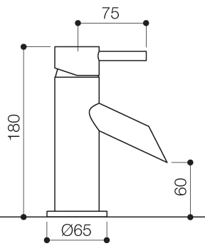 Mono Basin Mixer Tap With Pop-Up Waste (Chrome). additional image