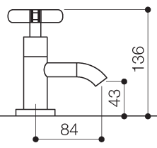 Basin Taps (Pair, Chrome). additional image