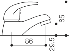 Basin Taps (Pair, Chrome). additional image