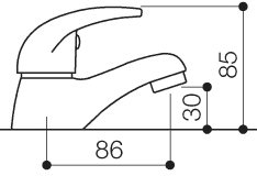 Bath Taps (Pair, Chrome). additional image