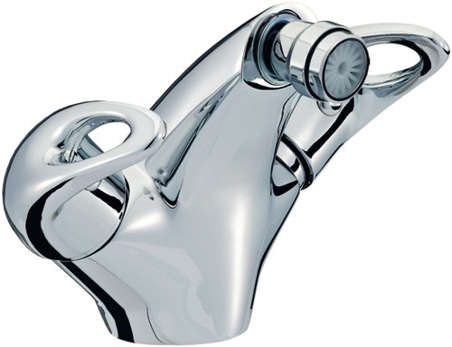 Mono Bidet Mixer Tap With Pop Up Waste (Chrome). additional image