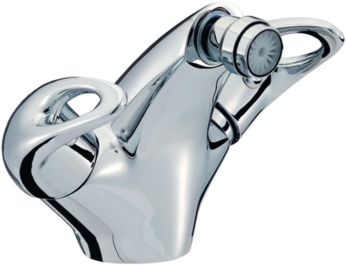 Mono Bidet Mixer Tap With Pop Up Waste (Chrome). additional image