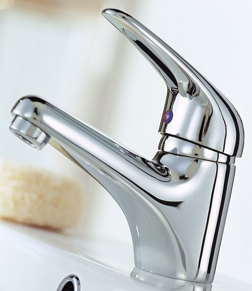 Mono Basin Mixer Tap With Pop Up Waste (Chrome). additional image