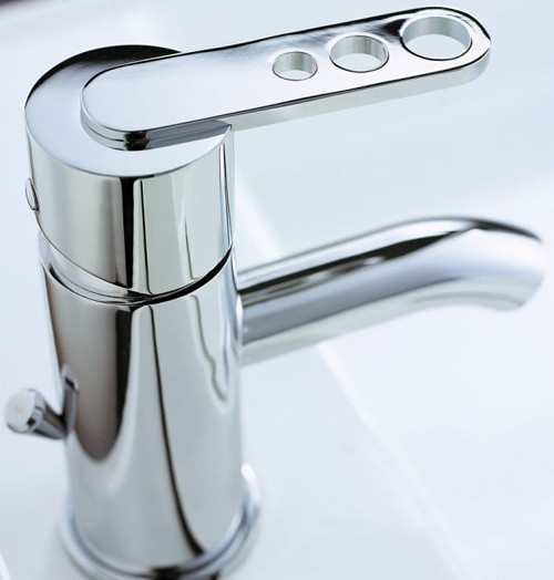 Mono Basin Mixer Tap With Pop Up Waste (Chrome). additional image