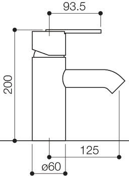 One Tap Hole Bath Filler Tap (Chrome). additional image