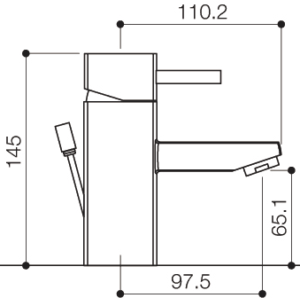 Mono Basin Mixer Tap (Chrome). additional image