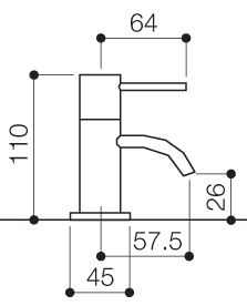 Basin Taps (Pair, Chrome). additional image