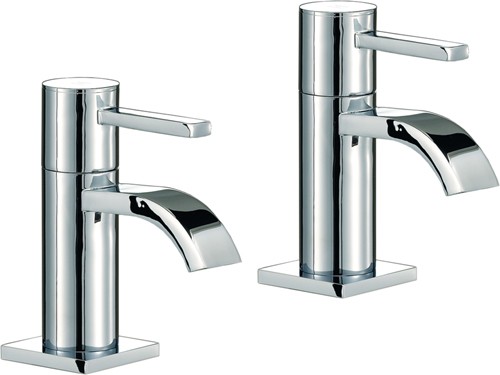 Bath Taps (Pair, Chrome). additional image