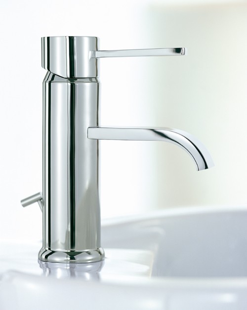 Mono Basin Mixer Tap With Pop-Up Waste (Chrome). additional image