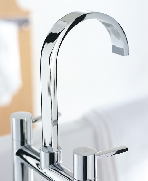 Bath Filler Tap (High Spout, Chrome). additional image