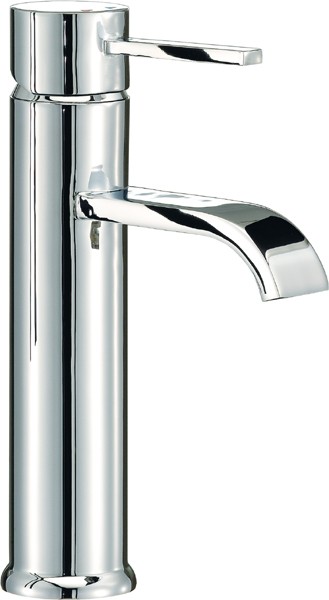 Basin Mixer Tap, Freestanding, 232mm High (Chrome). additional image