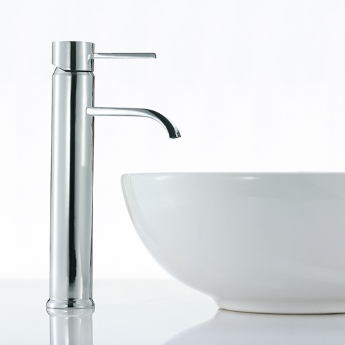 Basin Mixer Tap, Freestanding, 292mm High (Chrome). additional image