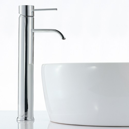 Basin Mixer Tap, Freestanding, 352mm High (Chrome). additional image