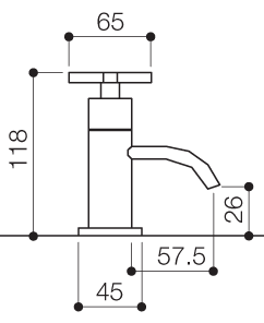 Basin Taps (Pair, Chrome). additional image