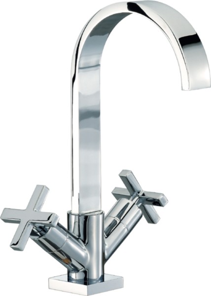 Mono Basin Mixer Tap With Pop-Up Waste (Chrome). additional image