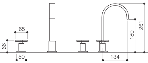 3 Tap Hole Basin Mixer Tap With Pop-Up Waste (Chrome). additional image