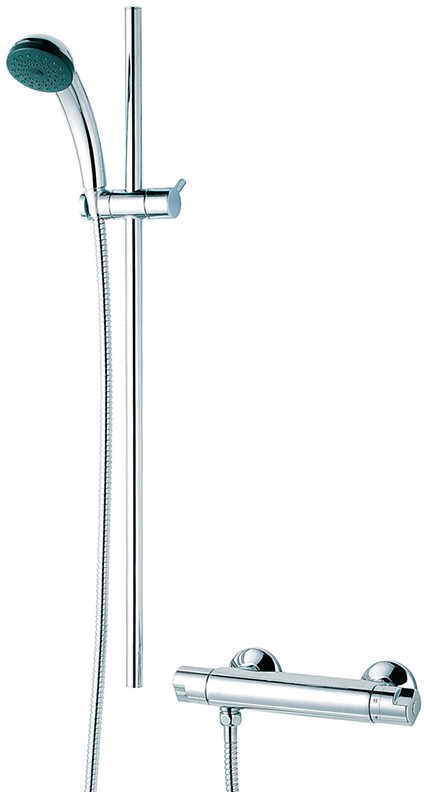 Thermostatic Bar Shower Valve With Slide Rail Kit. additional image