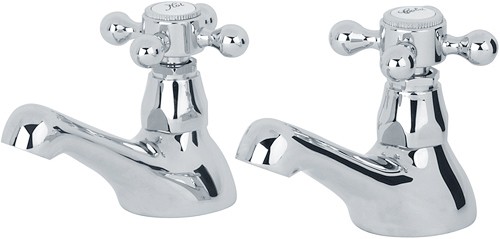 Basin Taps (Pair, Chrome). additional image