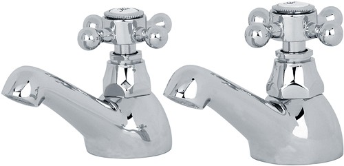 Bath Taps (Pair, Chrome). additional image