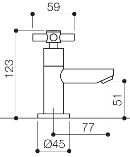 Basin Taps (Pair, Chrome). additional image