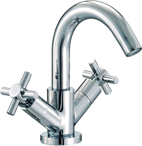 Mono Basin Mixer Tap With Pop-Up Waste (Chrome). additional image