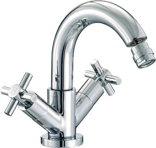 Mono Bidet Mixer Tap With Pop-Up Waste (Chrome). additional image