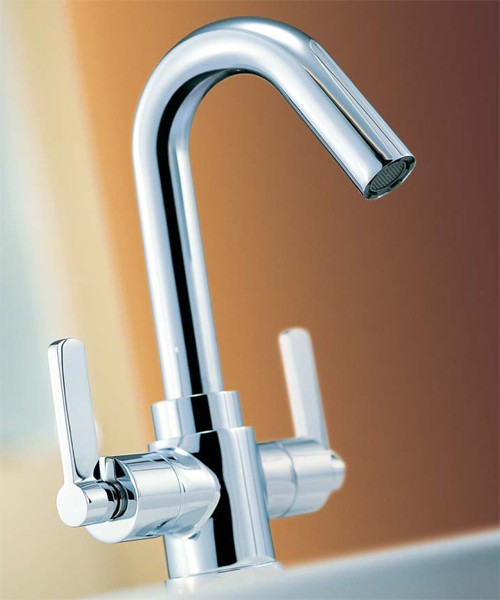 Mono Basin Mixer Tap With Pop-Up Waste (Chrome). additional image