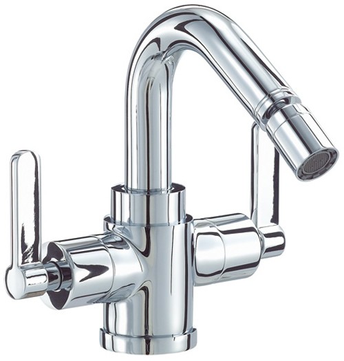 Mono Bidet Mixer Tap With Pop-Up Waste (Chrome). additional image