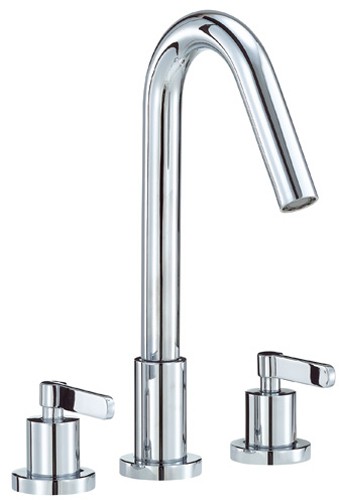 3 Tap Hole Bath Filler Tap (Chrome). additional image