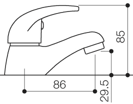 Bath Taps (Pair, Chrome). additional image