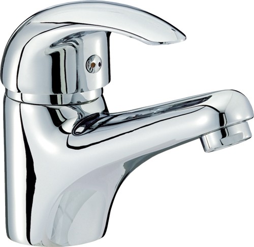 Mono Basin Mixer Tap With Pop Up Waste (Chrome). additional image