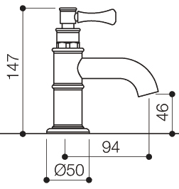 Bath Taps (Pair, Chrome). additional image