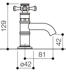 Basin Taps (Pair, Chrome). additional image