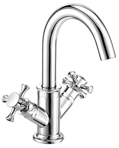 Mono Basin Mixer Tap With Pop-Up Waste (Chrome). additional image