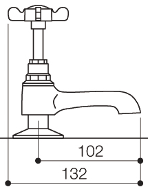 Basin Taps (Pair, Chrome). additional image