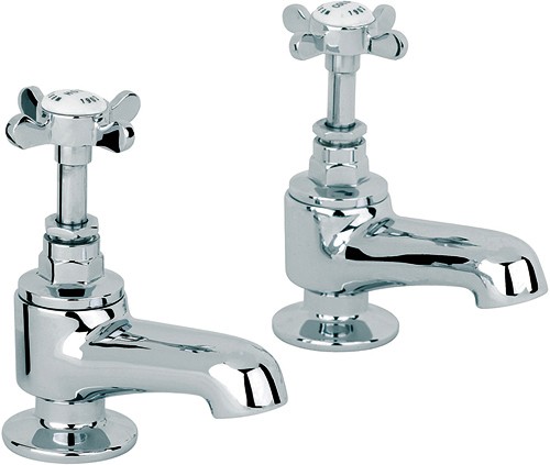 Bath Taps (Pair, Chrome). additional image