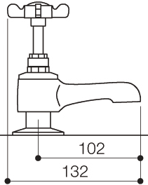 Bath Taps (Pair, Chrome). additional image