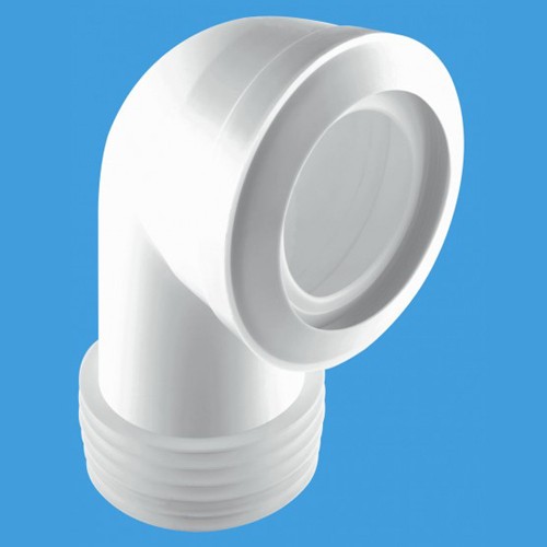 WC 4"/110mm 90 Degree Toilet Pan Connector (Macfit). additional image