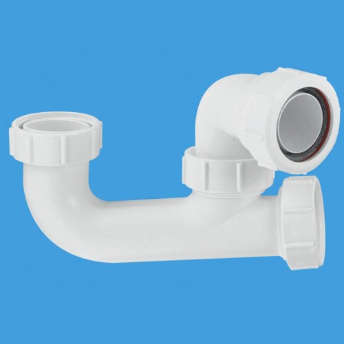 1 1/2" x 50mm Water Seal Bath Trap With Cleaning Eye additional image