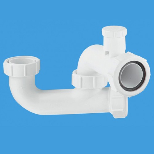 1 1/2" x 50mm Seal Bath Trap, Cleaning Eye & Anti-Syphon. additional image