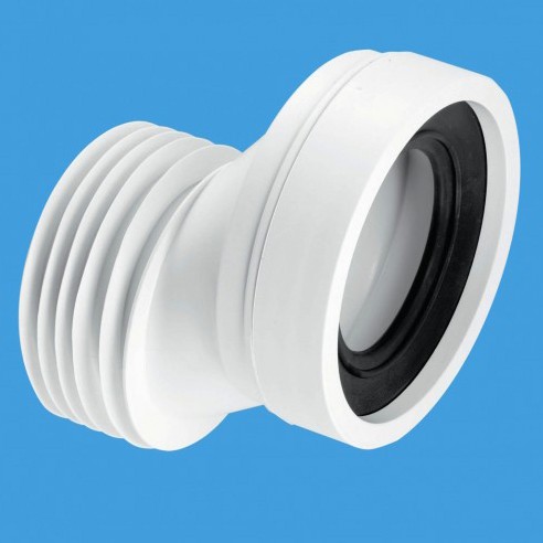 WC 4"/110mm Offset Rigid Toilet Pan Connector. additional image